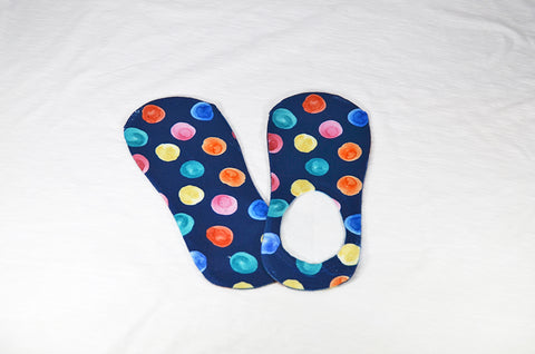 Custom Colorful Dot - No Show Socks